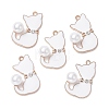 Alloy Enamel Pendants ENAM-T016-33C-2