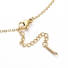 Ion Plating(IP) 304 Stainless Steel with Rhinestone Pendant Necklace NJEW-K252-08G-3