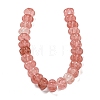 Cherry Quartz Glass Beads Strands G-G142-A04-01-3