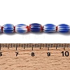 Handmade Millefiori Glass Oval Beads Strands LK-Z001-02A-06-4