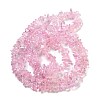 Transparent Crackle Glass Beads Strands GLAA-U004-01M-2