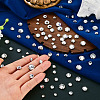 100Pcs 5 Styles Flat Round Sew on Rhinestone KK-TA0008-97-7