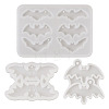  3Pcs 3 Styles DIY Bat Pendants Silicone Molds DIY-TA0005-27-10