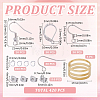 110Pcs 4 Style 304 Stainless Steel Earring Hooks & Leverback Earring Findings DIY-SC0024-14-2
