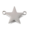 304 Stainless Steel Polishing Connector Charms STAS-E532-11P-1