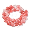 Cherry Quartz Glass Beads Strands G-I372-A02-02-5