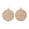 Rack Plating Brass Filigree Pendants KK-Q792-03LG-1