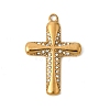 304 Stainless Steel Rhinestone Pendants STAS-B128-09G-03-1