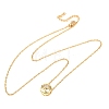 Brass Pave Cubic Zirconia Birth Stone Constellation Pendant Cable Chain Necklaces NJEW-D334-01G-03-4