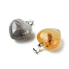 Natural White Agate Pendants G-F820-10A-15-2
