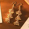 Bohemian Alloy & Iron Tassel Dangle Earrings WG25E48-02-2