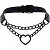 Punk-style Imitation Leather Chocker Necklaces NJEW-CL0001-29-1