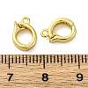 Brass Fold Over Clasps KK-Z078-44G-3