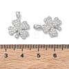 SHEGRACE Brass Clear Cubic Zirconia Pendants XGRQ3K944-564P-3