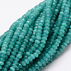 Dyed Natural Malaysia Jade Rondelle Beads Strands G-E316-2x4mm-29-5