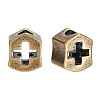 Brass European Beads KK-WH0062-206AB-1