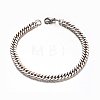 Tarnish Resistant 304 Stainless Steel Curb Chain Bracelets BJEW-M167-10P-1