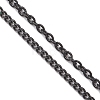 304 Stainless Steel Cable Chain & Curb Chain Slider Necklace Making AJEW-JB01534-3
