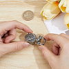 1Pc Tibetan Style Wolf Shaped Brass Shackle Clasps FIND-CY0002-14B-3