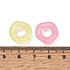 Frosted Transparent Acrylic European Beads AC-CBA9284-04-3