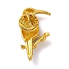 Woodpecker Golden Zinc Alloy Enamel Pin JEWB-D068-02G-02-2