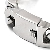 304 Stainless Steel Cuban Link Chains Bracelets for Men & Women BJEW-D031-21A-P-2