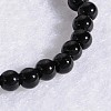 Glass Beads with Agate Beaded Necklaces X-NJEW-E040-03-5