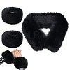 1Pc Imitation Fox Fur Collar AJEW-PH0009-24A-1