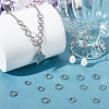 120Pcs 2 Styles 304 Stainless Steel Twisted Jump Rings STAS-BBC0002-97-4