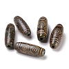 Tibetan Style dZi Beads X-TDZI-E004-15-2