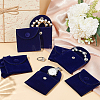 Square Velvet Jewelry Package Bags ABAG-WH0035-055A-01-5
