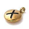 304 Stainless Steel Black Enamel Charms STAS-R009-01G-X-2