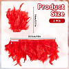 Feather Bracelets Wrist Band AJEW-WH0591-443B-2