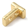 Rack Plating Brass Slide Charms KK-M254-15G-T-2