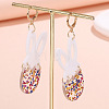 Acrylic Hoop Earrings FS-WG346C1-01-2