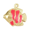 Brass Enamel Pendants KK-I352-06G-2