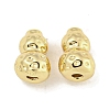 Textured Brass Beads KK-Q820-28G-1