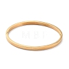 3Pcs 3 Color Ion Plating(IP) 304 Stainless Steel Classic Simple Plain Bangle BJEW-B055-05-2