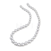 Electroplated Glass Pearl Graduated Beads Strands BSHE-C011-03C-1