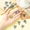 14Pcs 7 Colors Alloy with Resin Rhinestone Pendants FIND-CJ0005-95-4