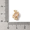 Brass Pave Glass Connector Charms KK-C062-039G-01-3