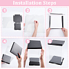 4 Sets Clear Plastic Packing Boxes with Paper Top and Bottom CON-GO0001-28B-3