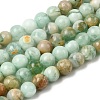 Natural Green Quartz Round Beads Strands G-Z127-A01-6mm-2