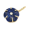 Dyed Natural Lapis Lazuli Carved Pendants G-G330-01G-10-2