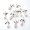 Acrylic Imitation Pearl with Alloy Pendants PALLOY-YW00001-3