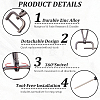 6Pcs Zinc Alloy Swivel Clasps FIND-SP0005-67A-6
