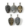 Halloween Natural Labradorite Carved Pendants G-D102-03P-1