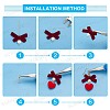 123 Pieces DIY Fashion Valentine's Day Earring Making Kits DIY-SC0013-93-4