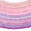 3MM Gradient Color Glass Seed Beaded Choker Necklaces for Women NJEW-JN05877-4