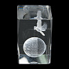 3D Laser Engraving Animal Glass Figurine DJEW-R013-01A-2